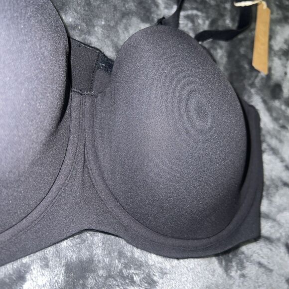 Size 34B Skims Fits Everybody Strapless Underwire Bra ONYX BA-BAN-3151 - Picture 3 of 8